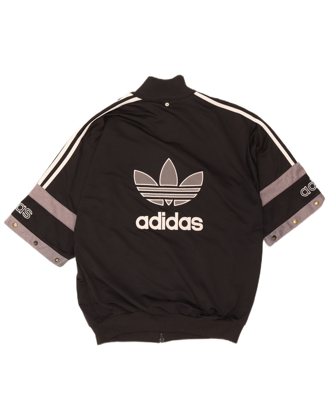 ADIDAS Mens Graphic Tracksuit Top Jacket UK 40/42 Medium Black Colourblock