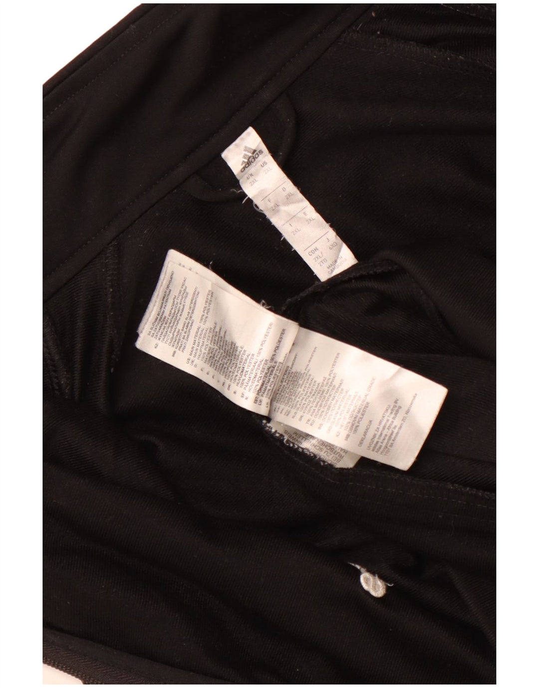 Adidas Mens Tracksuit Top Jacket 2XL Black Polyester