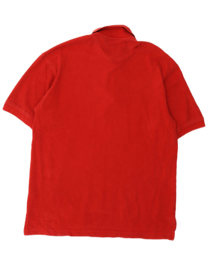 IZOD Mens Polo Shirt Small Red Cotton