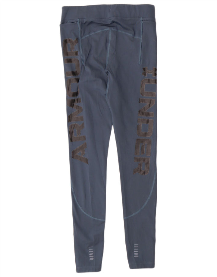 Under Armour Womens Compression Graphic Leggings UK 12 Medium Blue Sports