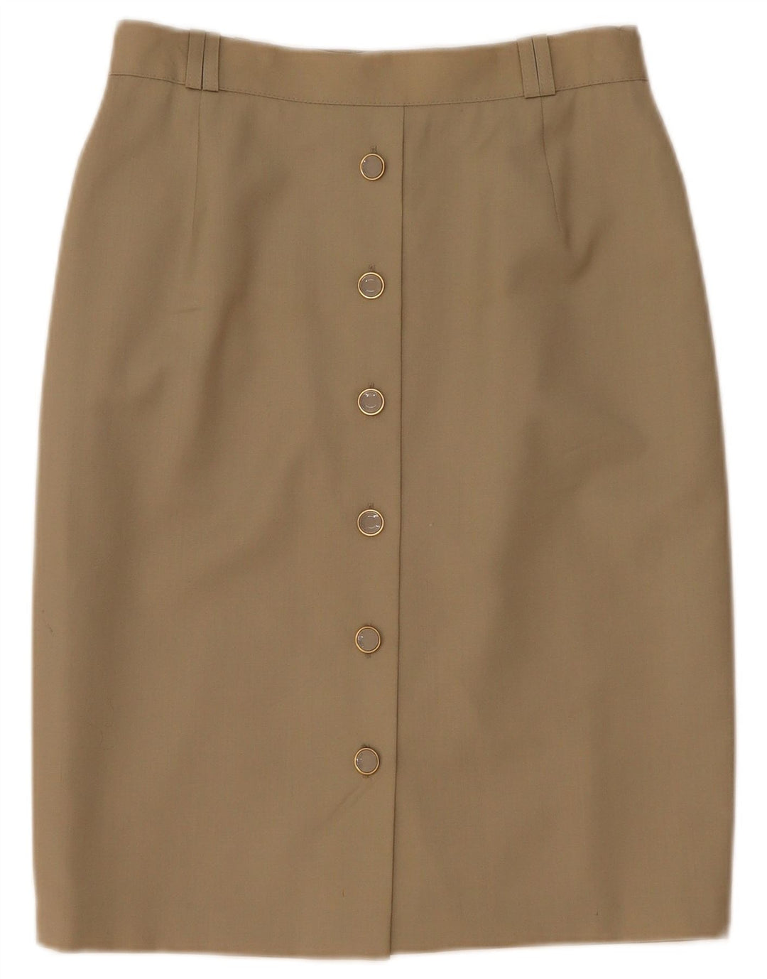 Bianca Womens Straight Skirt EU 40 Medium W28  Beige New Wool