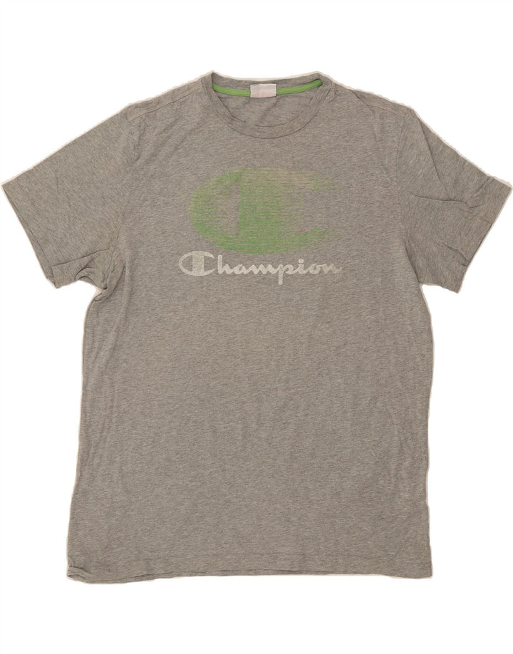 CHAMPION Mens Graphic T-Shirt Top 2XL Grey Vintage Champion and Second-Hand Champion from Messina Hembry 