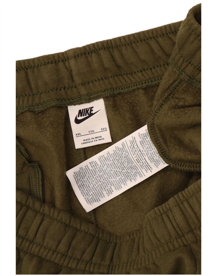 Nike Mens Tracksuit Trousers Joggers 2XL Khaki Cotton