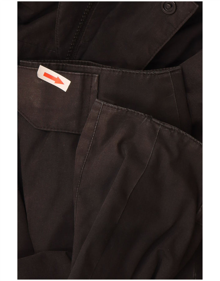 Jack Wolfskin Mens Hooded Windbreaker Jacket UK 40/42 Large Black Polyester