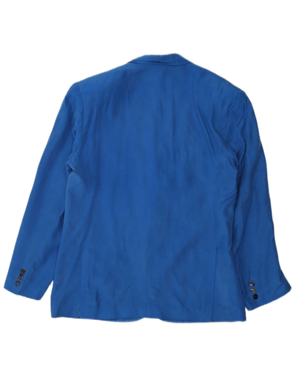 Vintage Mens 3 Button Blazer Jacket IT 48 Medium Blue