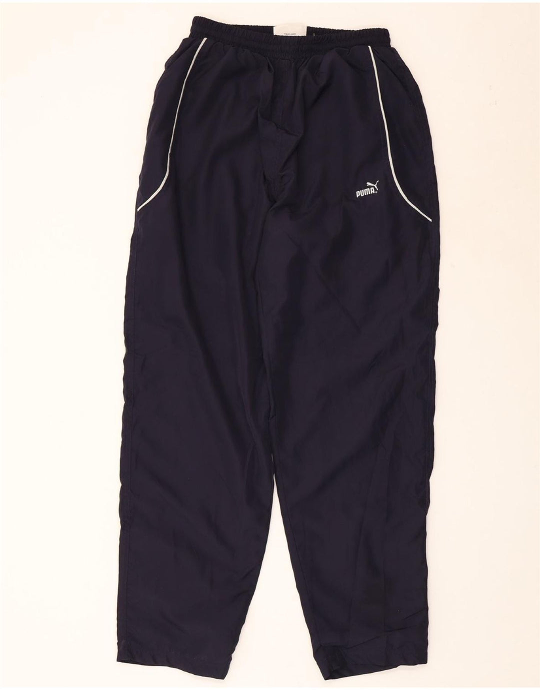PUMA Mens Tracksuit Trousers Medium  Navy Blue Polyester