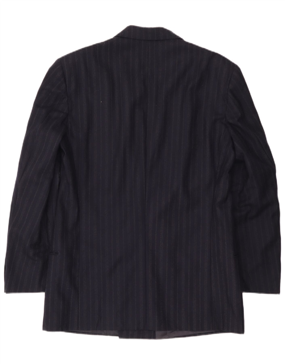 Giorgio Armani Mens Blazer Jacket UK 38 Medium Navy Blue Pinstripe