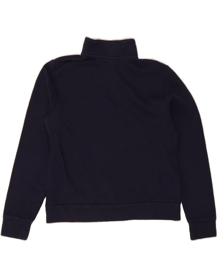 PUMA Womens Oversized Zip Neck Sweatshirt Jumper UK 10 Small Navy Blue Vintage Puma and Second-Hand Puma from Messina Hembry 