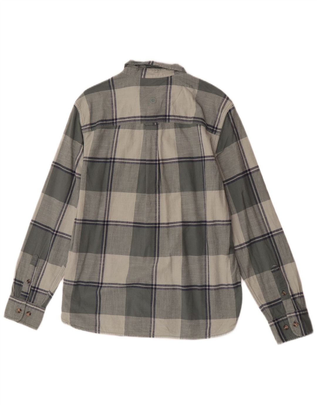 Fat Face Mens Flannel Shirt Large Grey Check Cotton