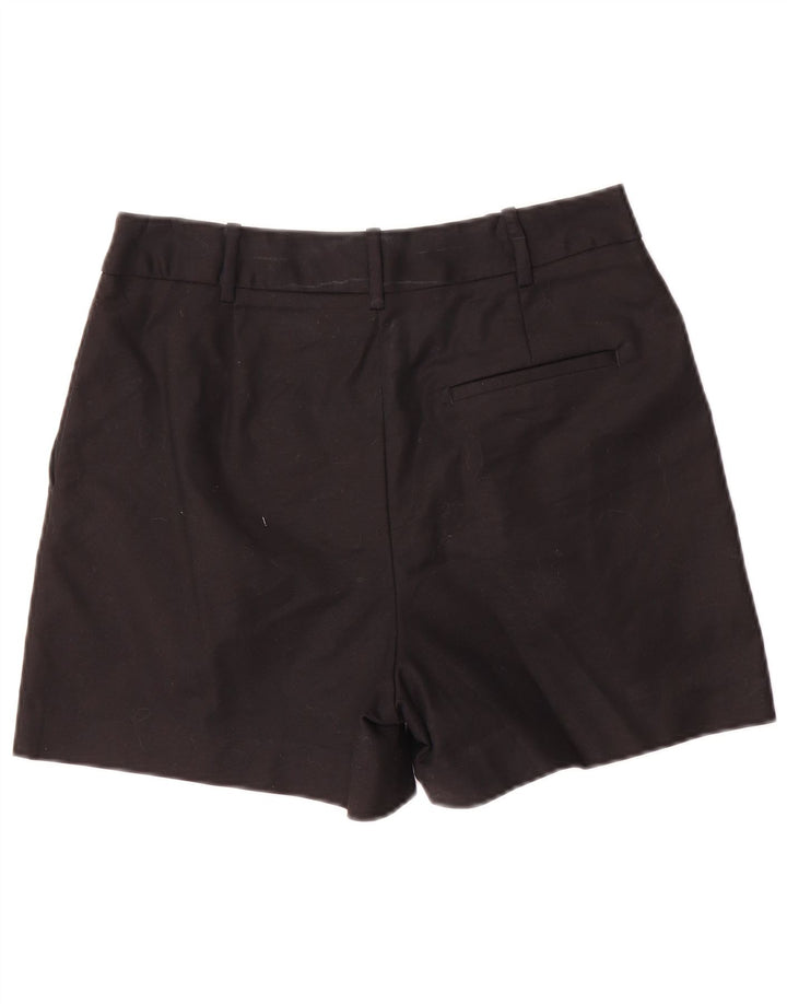 Zara Womens Pegged Chino Shorts Medium W28 Black Cotton