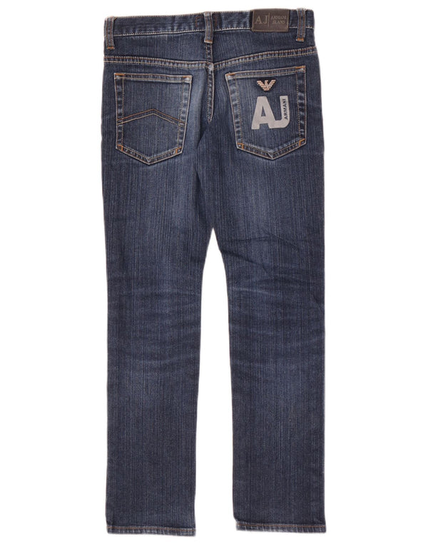 Armani Girls Slim Jeans 9-10 Years W26 L25 Blue Cotton