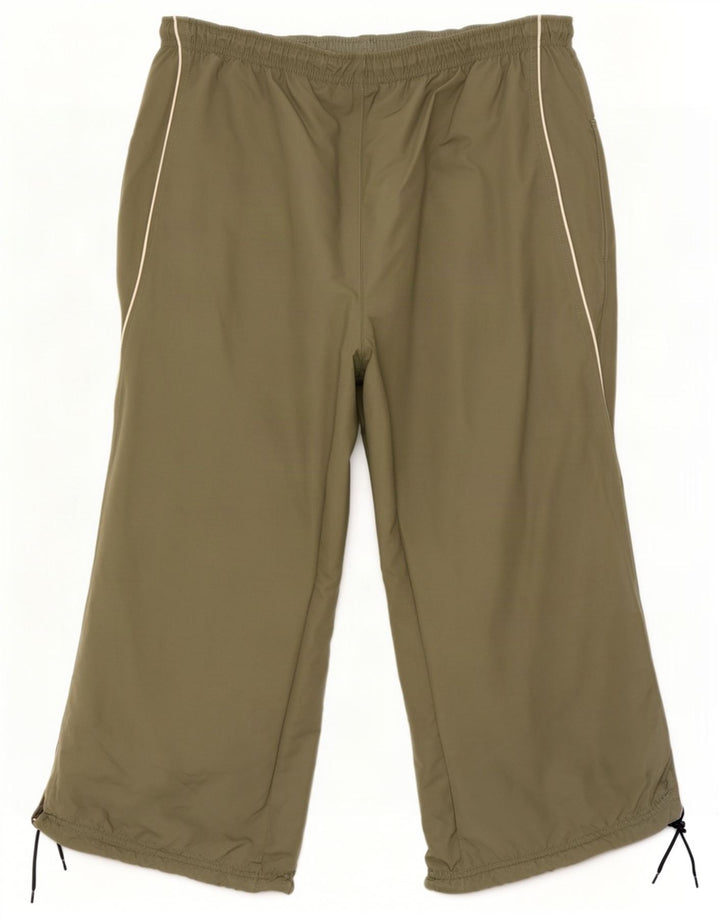Nike Mens Capri Tracksuit Trousers XL Green Polyester