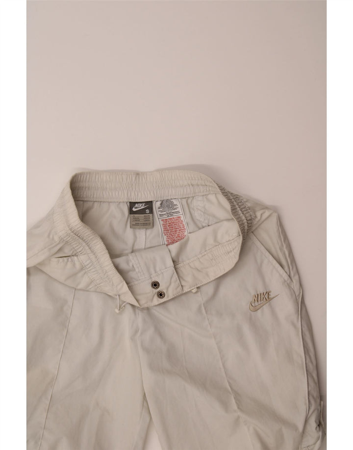 NIKE Womens Chino Shorts UK 8/10 Small W30  White Polyester Vintage Nike and Second-Hand Nike from Messina Hembry 