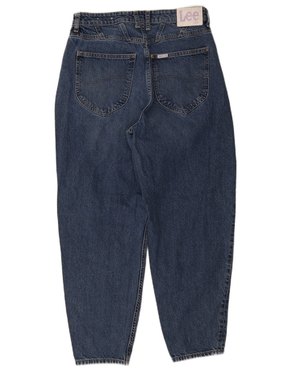 Lee Womens High Waist Tapered Jeans US 10 Large W30 L26 Blue Cotton