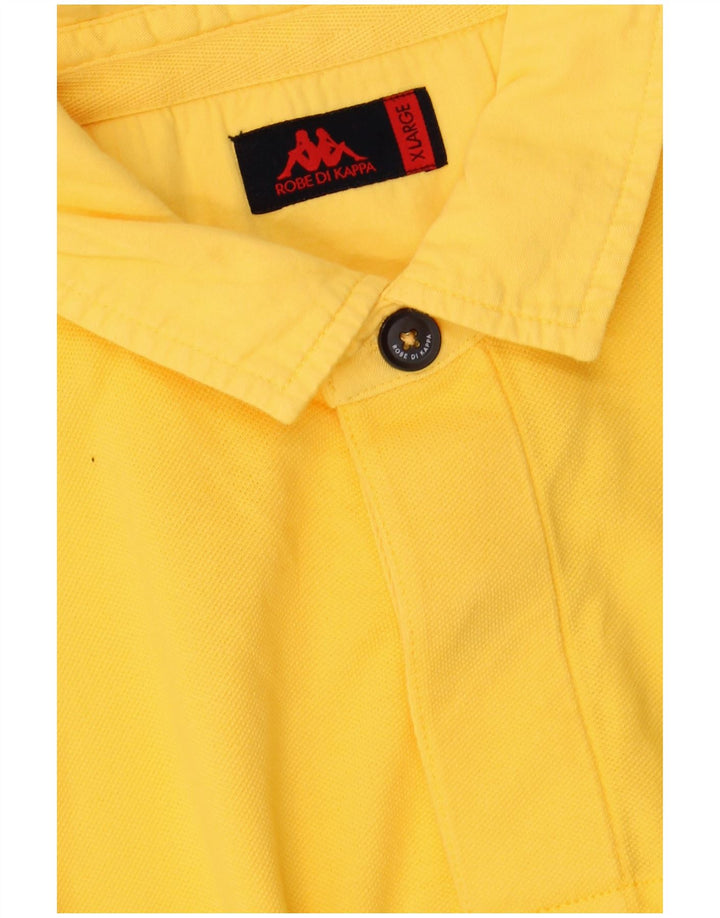 KAPPA Mens Polo Shirt XL Yellow