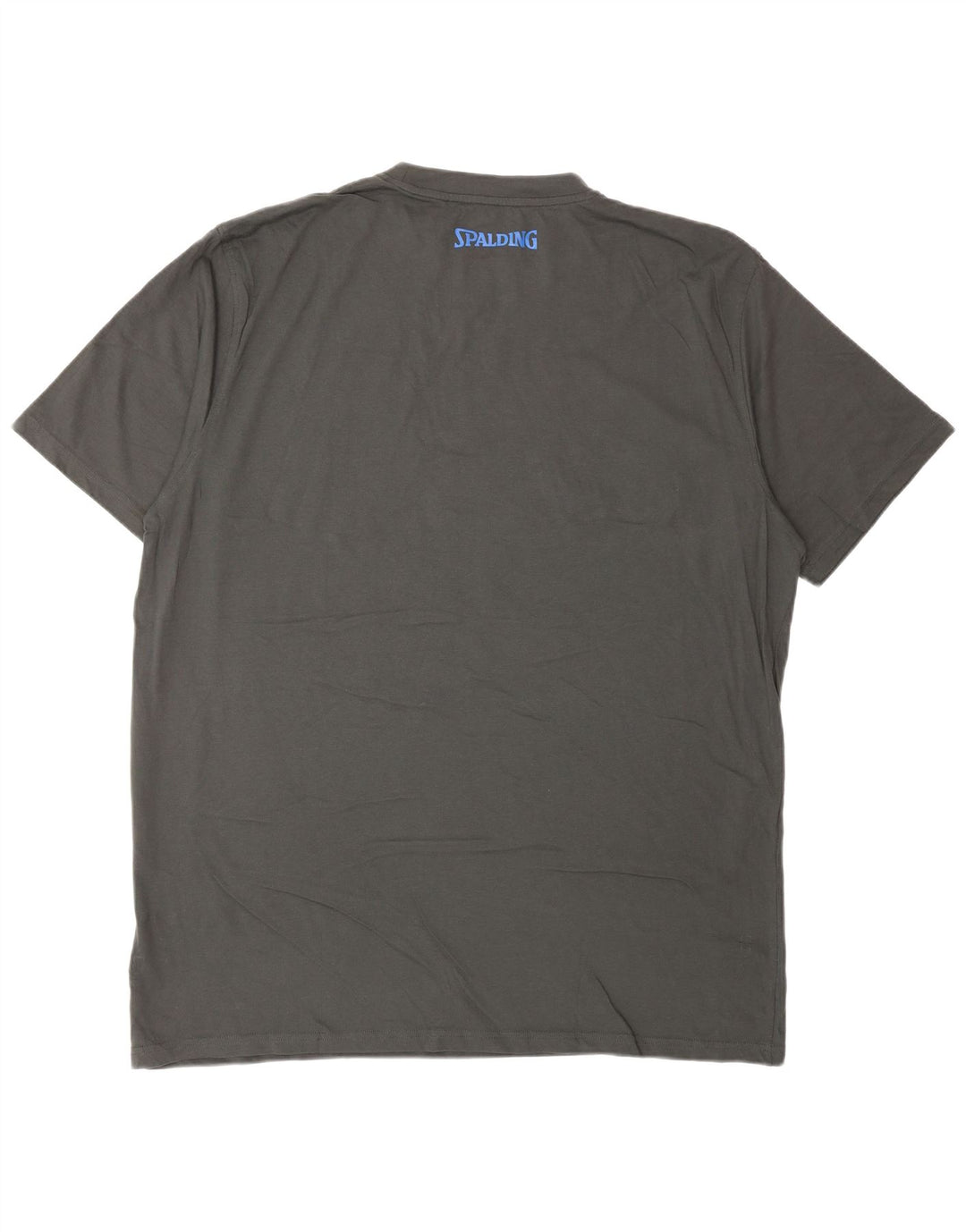 SPALDING Mens Graphic T-Shirt Top 3XL Grey Cotton