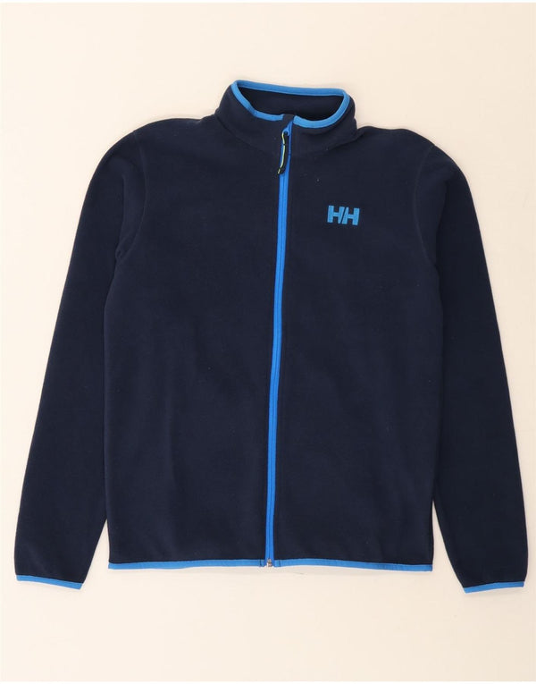 HELLY HANSEN Boys Fleece Jacket 15-16 Years Navy Blue Polyester