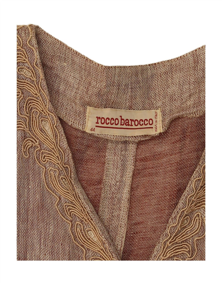 ROCCOBAROCCO Womens Long Sleeve Tent Dress IT 44 Medium Brown