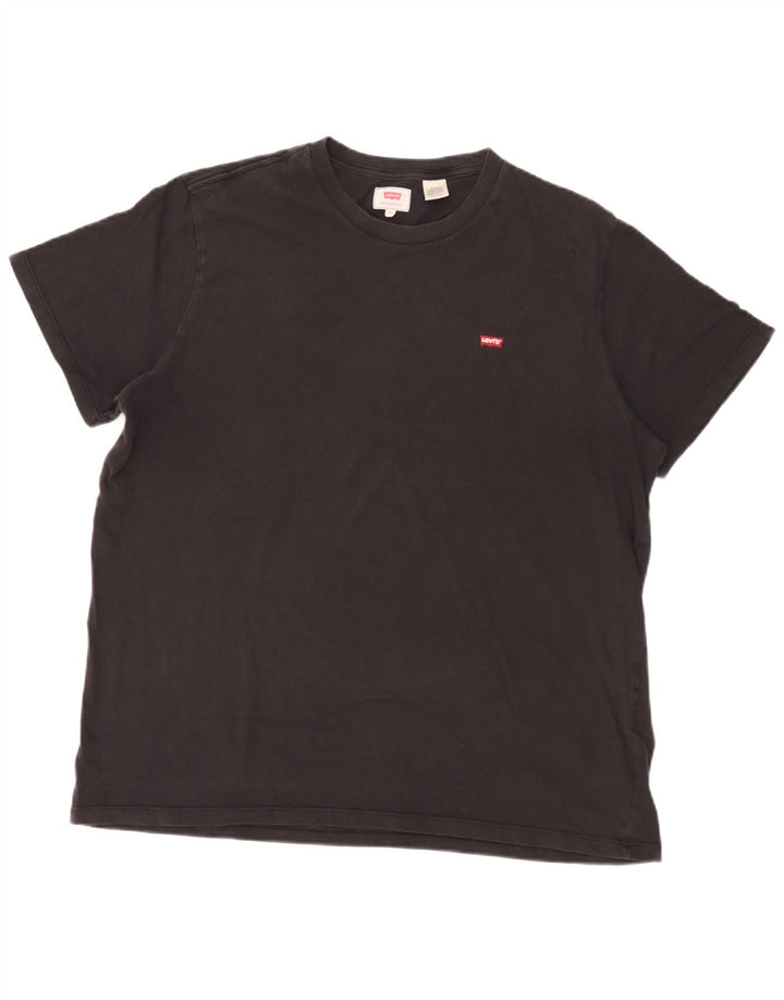 Levi's Mens T-Shirt Top 2XL Black Cotton