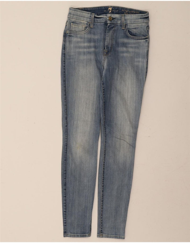 7 FOR ALL MANKIND Womens Skinny Jeans  W26 L28 Blue Cotton Vintage 7 For All Mankind and Second-Hand 7 For All Mankind from Messina Hembry 