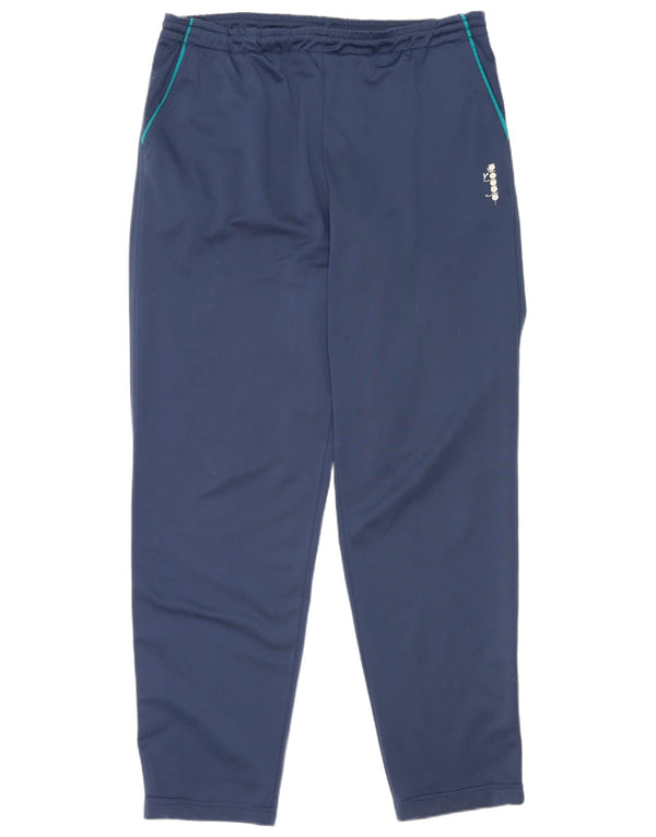 Diadora Womens Tracksuit Trousers UK 22 3XL Navy Blue Polyester