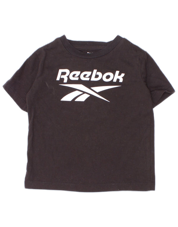 Reebok Baby Boys Graphic T-Shirt Top 12-18 Months Black Cotton