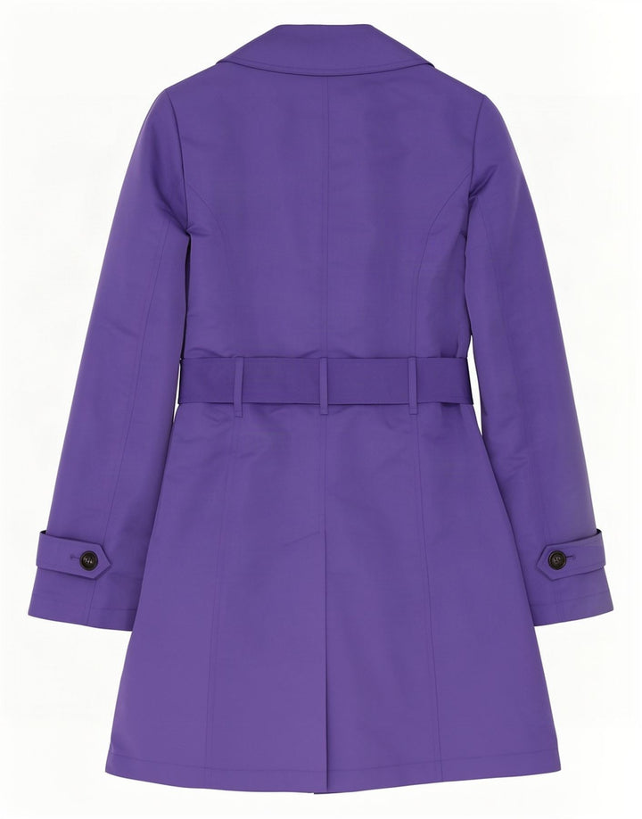 Marks & Spencer Womens Trench Coat UK 12 Medium Purple Polyester