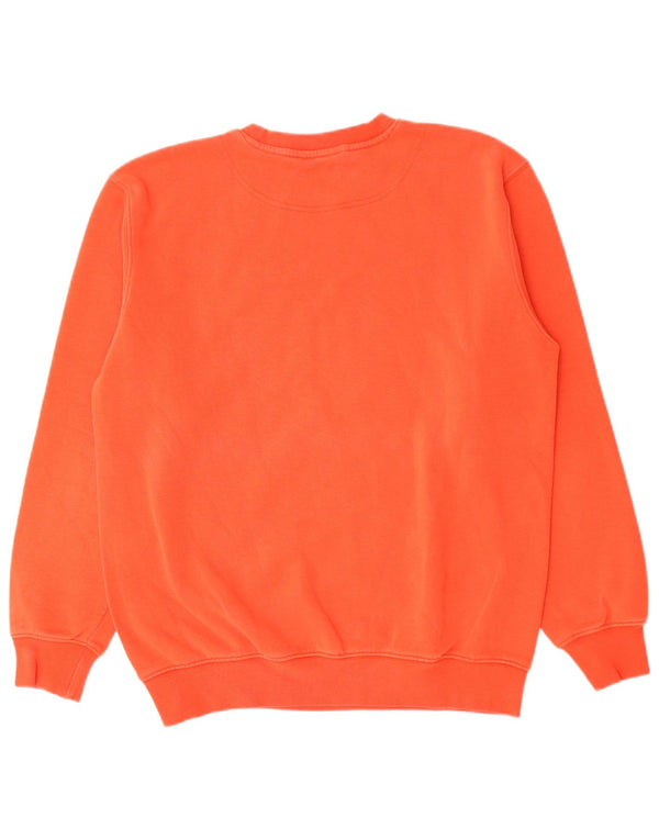 PUMA Mens Graphic Sweatshirt Jumper Small Orange Cotton