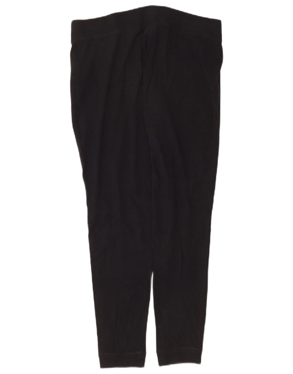 NIKE Womens Tracksuit Trousers Joggers UK 14 Medium  Black Cotton