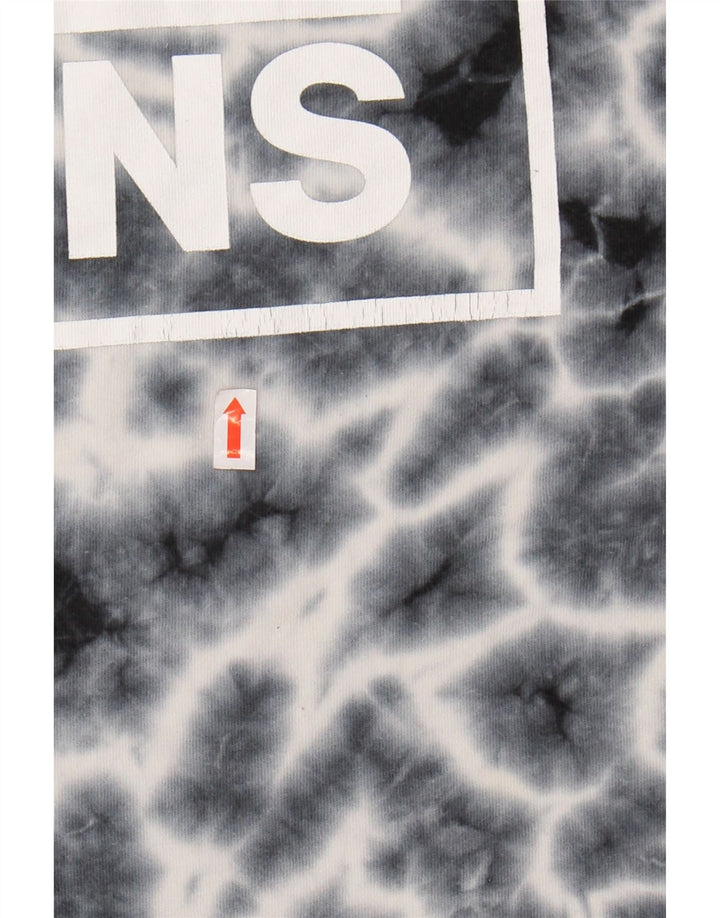 VANS Womens Graphic T-Shirt Top UK 10 Small Navy Blue Tie Dye Cotton