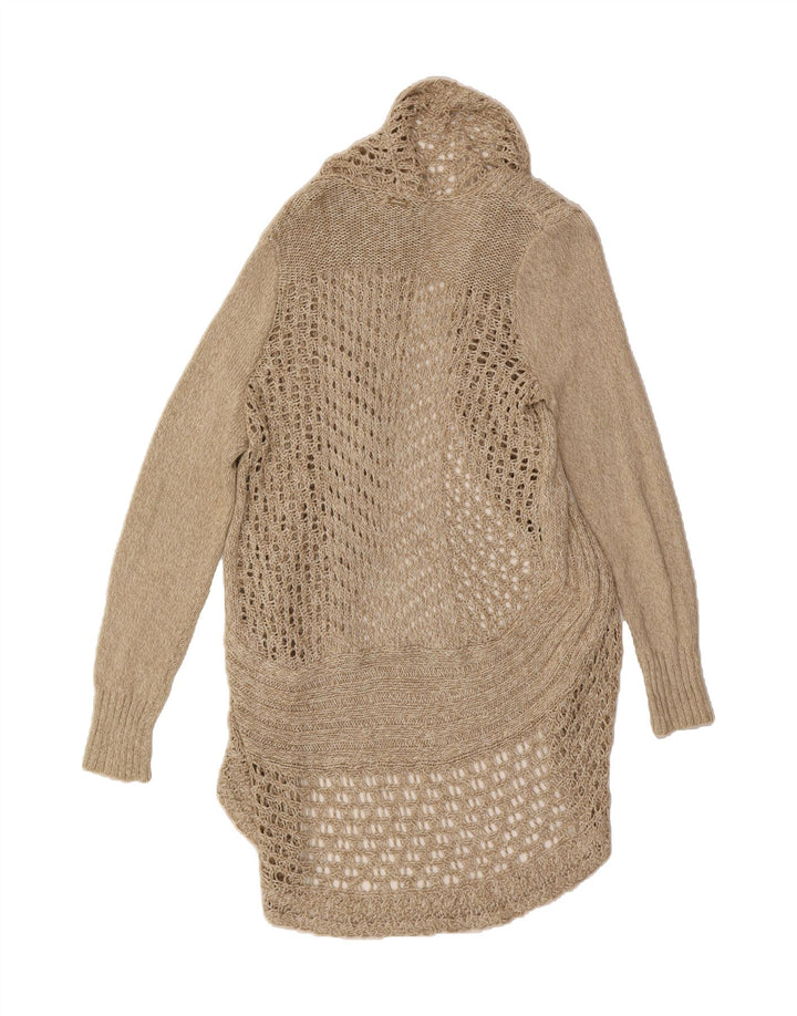 EDDIE BAUER Womens Longline Open Cardigan Sweater UK 14 Medium Beige Vintage Eddie Bauer and Second-Hand Eddie Bauer from Messina Hembry 