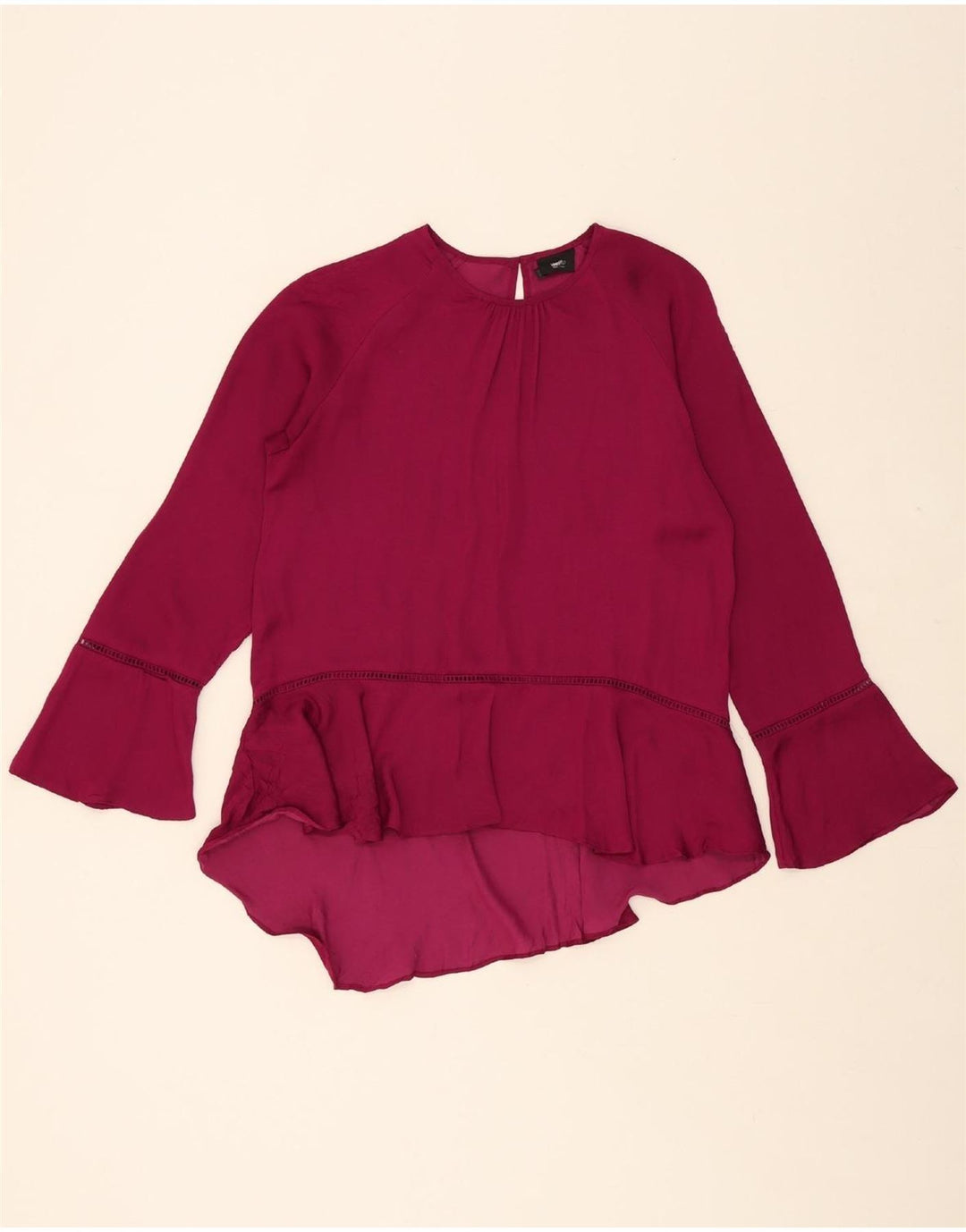 MOSSIMO Womens Long Sleeve Blouse Top UK 10 Small Purple Polyester Vintage Mossimo and Second-Hand Mossimo from Messina Hembry 