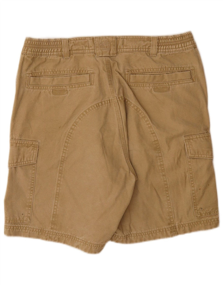 TIMBERLAND Mens Cargo Shorts W33 Medium Beige Cotton