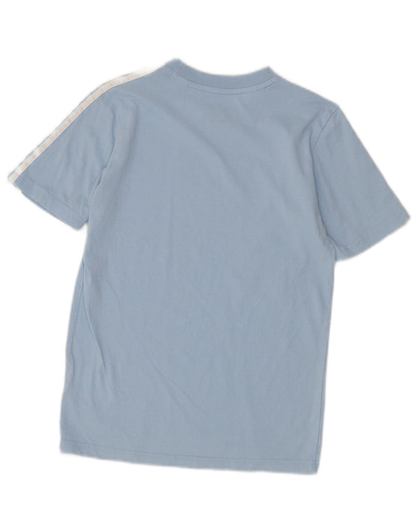 ADIDAS Boys T-Shirt Top 11-12 Years Blue Cotton