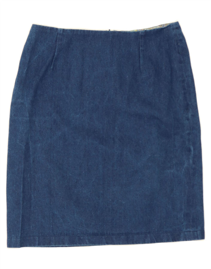 VINTAGE Womens Denim Skirt W32 Large Blue Vintage Vintage and Second-Hand Vintage from Messina Hembry 