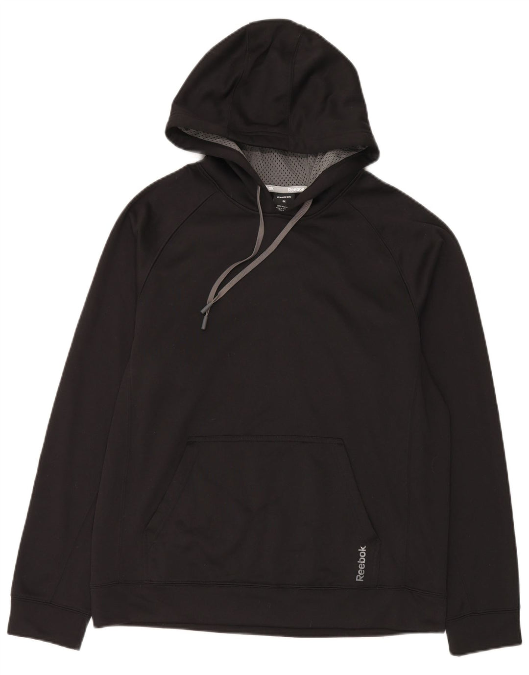 Reebok Mens Hoodie Jumper Medium Black Polyester