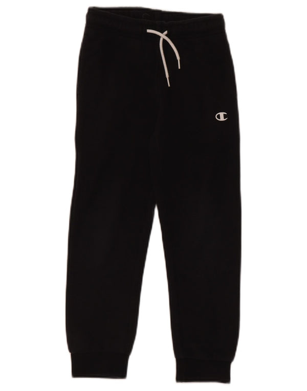 CHAMPION Boys Tracksuit Trousers Joggers 5-6 Years XS Navy Blue Cotton