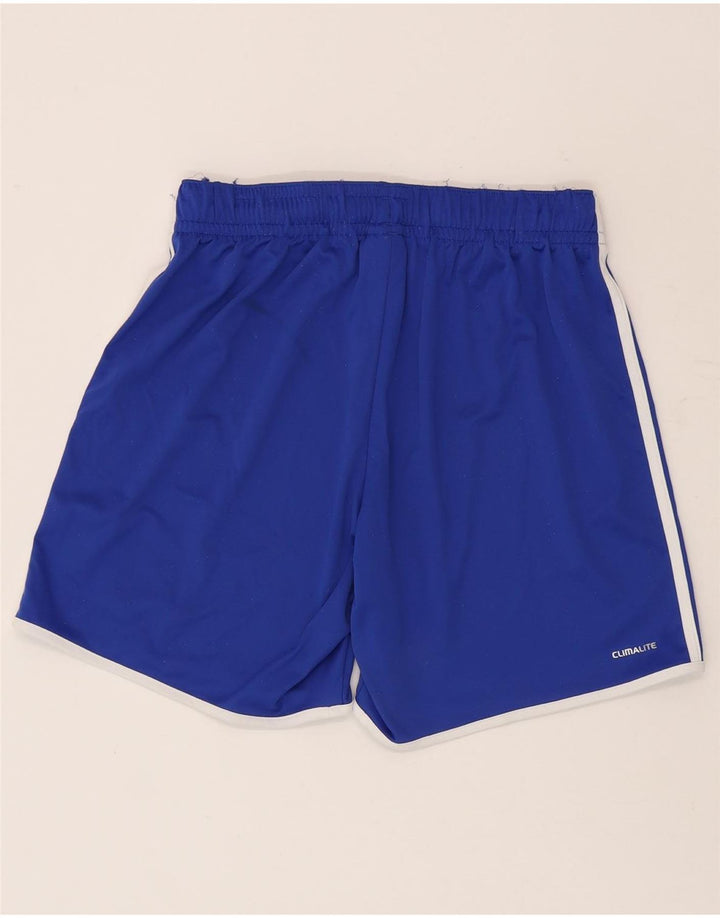 Adidas Mens Climalite Sport Shorts Medium Blue Polyester