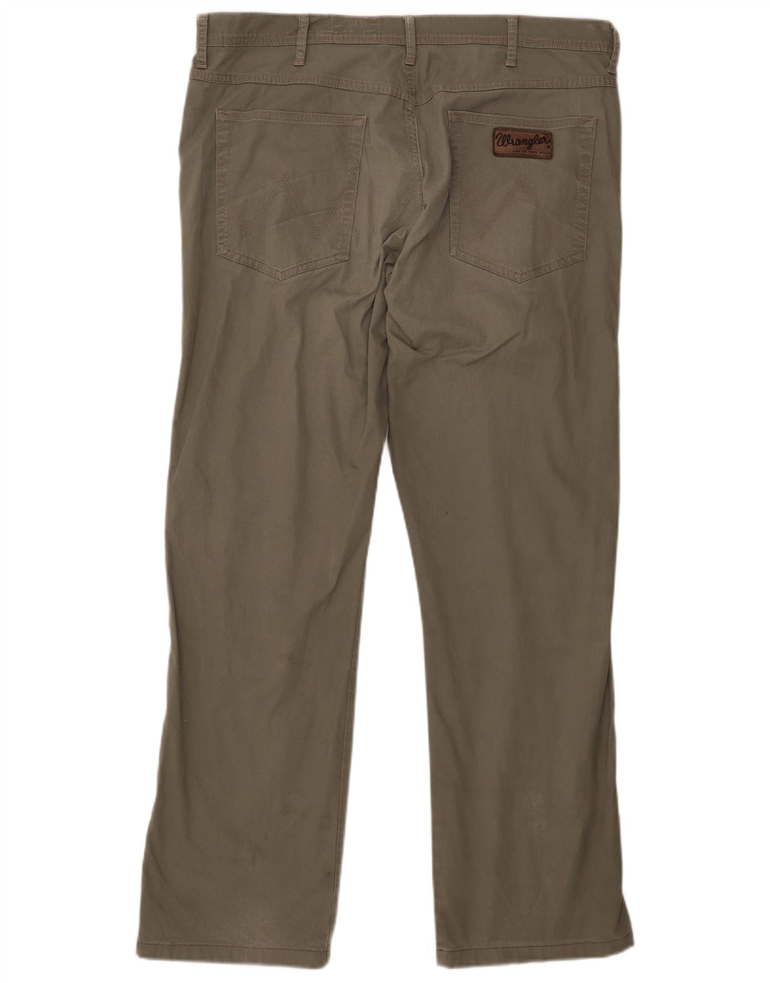 WRANGLER Mens Arizona Stretch Straight Casual Trousers W38 L34 Khaki