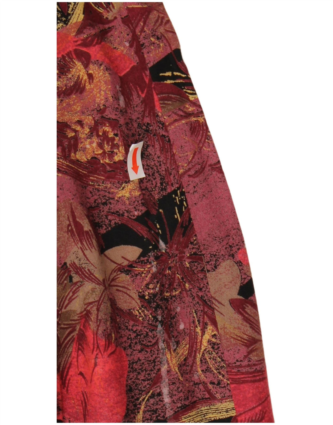 Vintage Womens 2 Piece Skirt Set UK 12 Medium W27 Burgundy Floral Retro