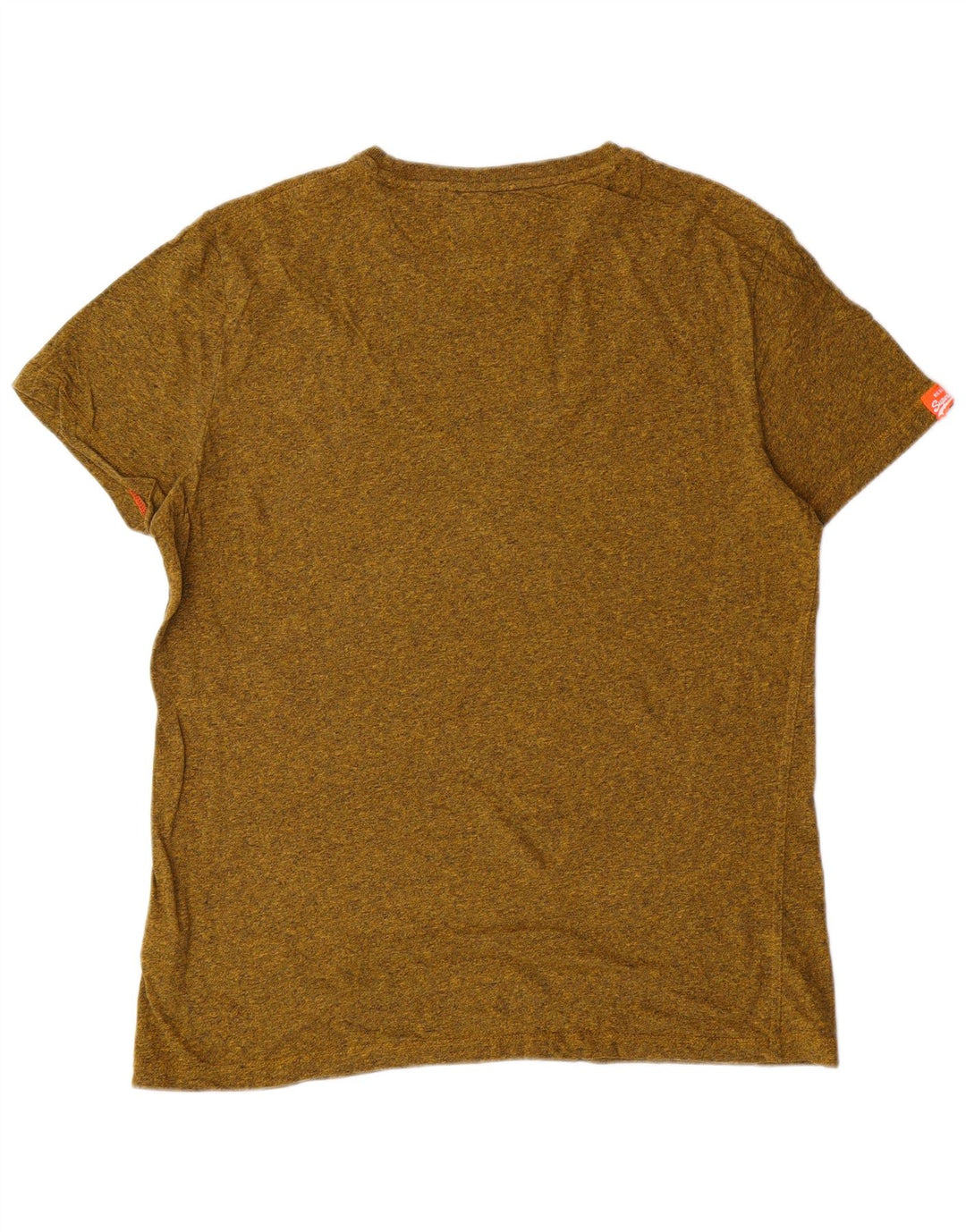 SUPERDRY Womens T-Shirt Top XL Green Flecked Cotton