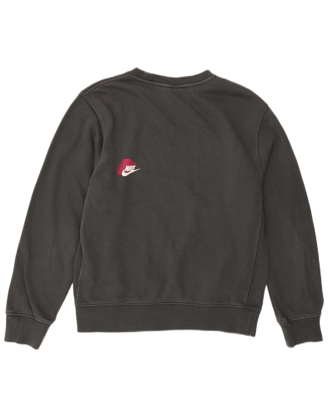 NIKE Mens Graphic Sweatshirt Jumper Small Grey Cotton