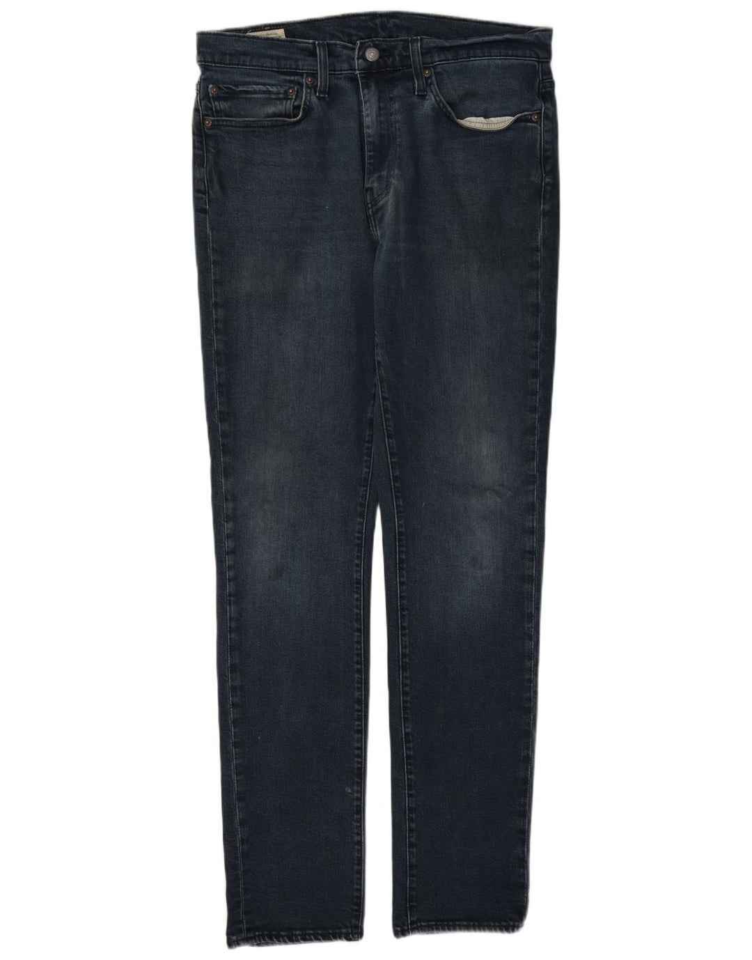 Levi's Mens Slim Jeans W34 L34 Navy Blue Cotton