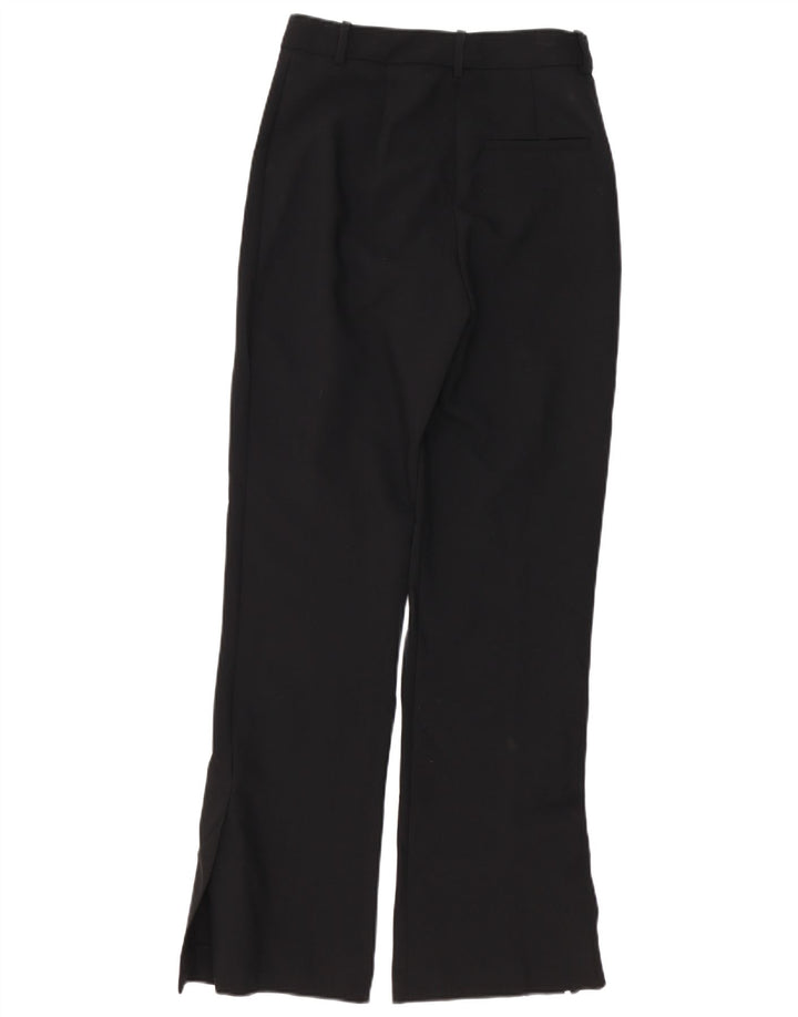 Zara Womens Bootcut Chino Trousers Small W26 L31 Black Polyester