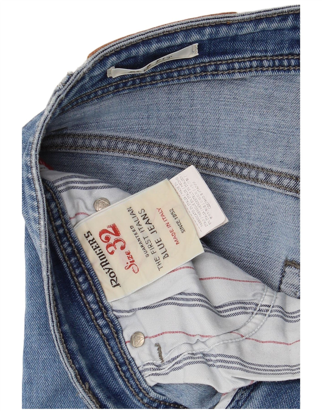Roy Rogers Womens Slim Jeans W32 L27 Blue Cotton