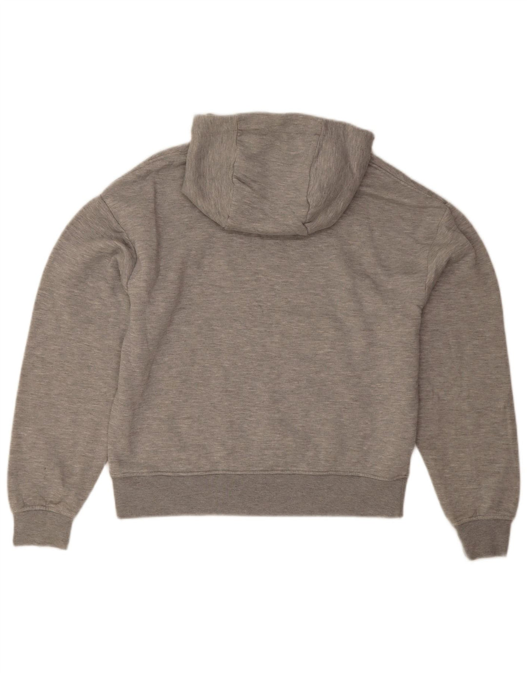 Zara Mens Hoodie Jumper Small Grey Flecked Polyester