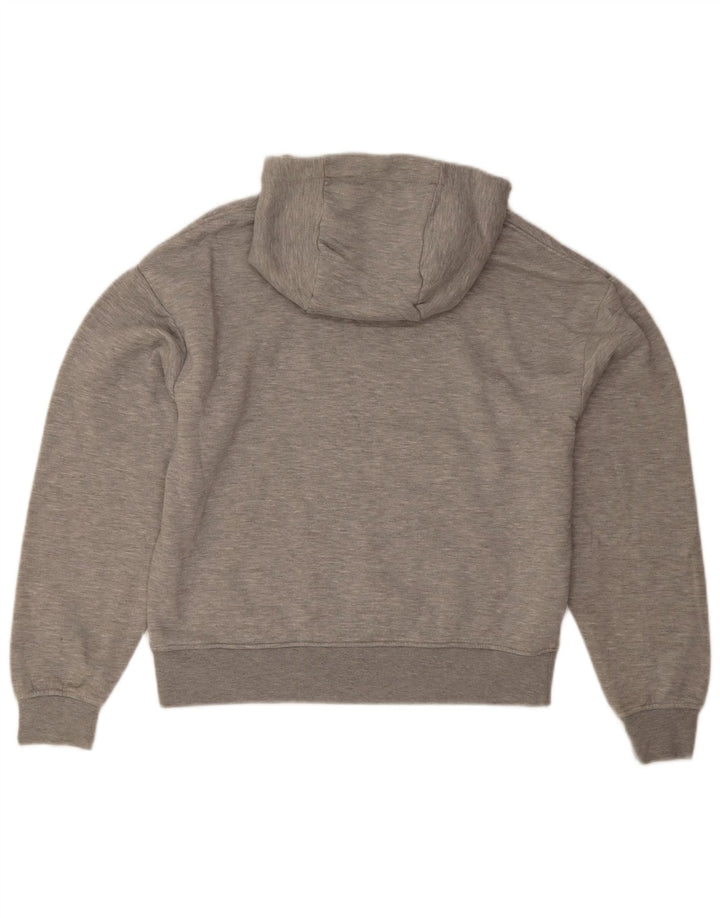 Zara Mens Hoodie Jumper Small Grey Flecked Polyester