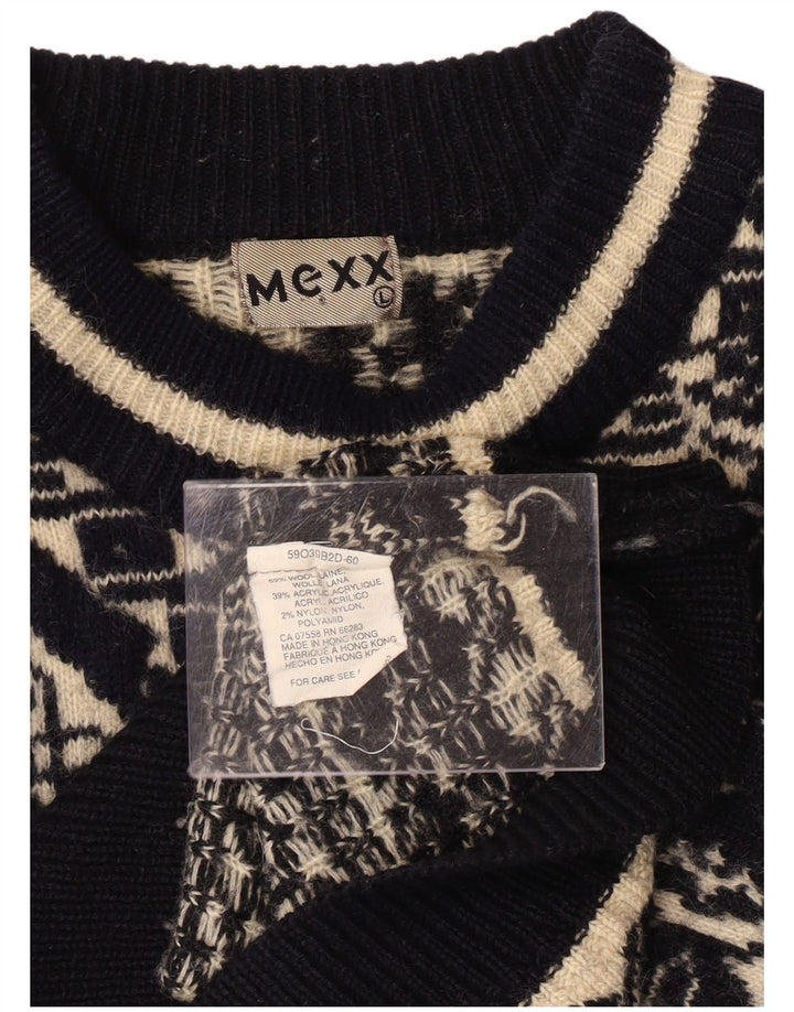 MEXX Womens Crew Neck Jumper Sweater UK 16 Large Multicoloured Geometric