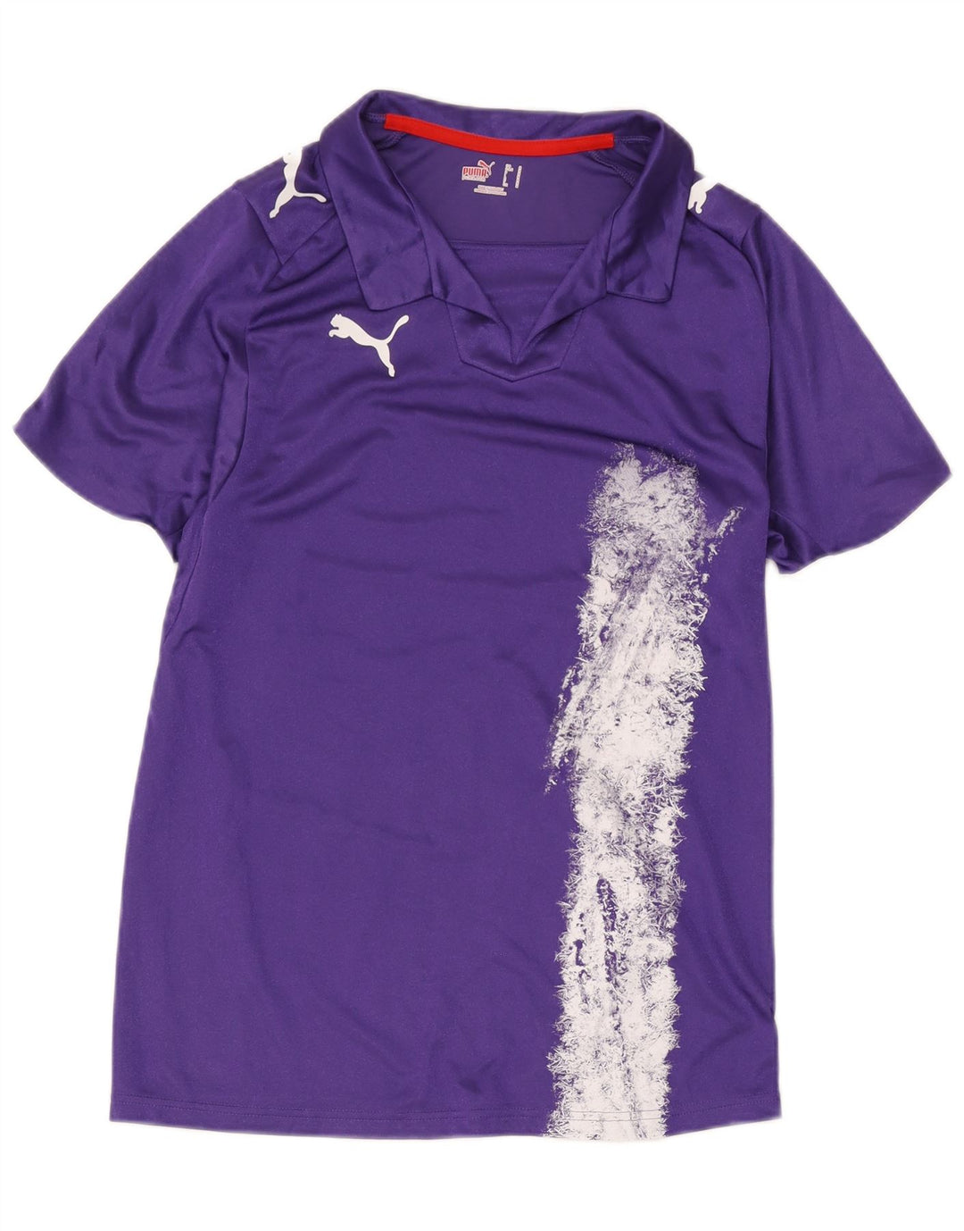 Puma Mens Polo Shirt Medium Purple Colourblock