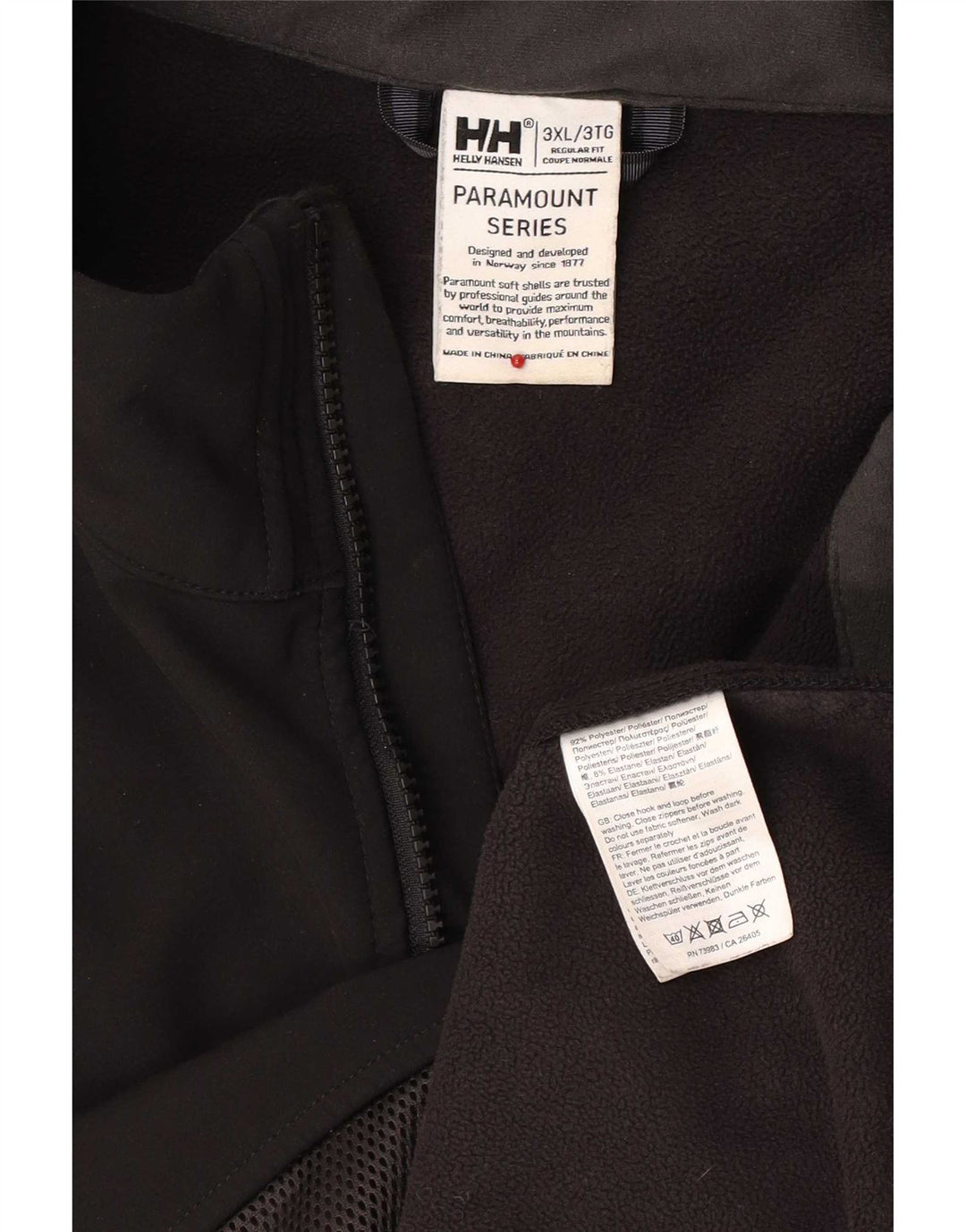 Helly Hansen Mens Regular Fit Windbreaker Jacket UK 46 3XL Black Polyester